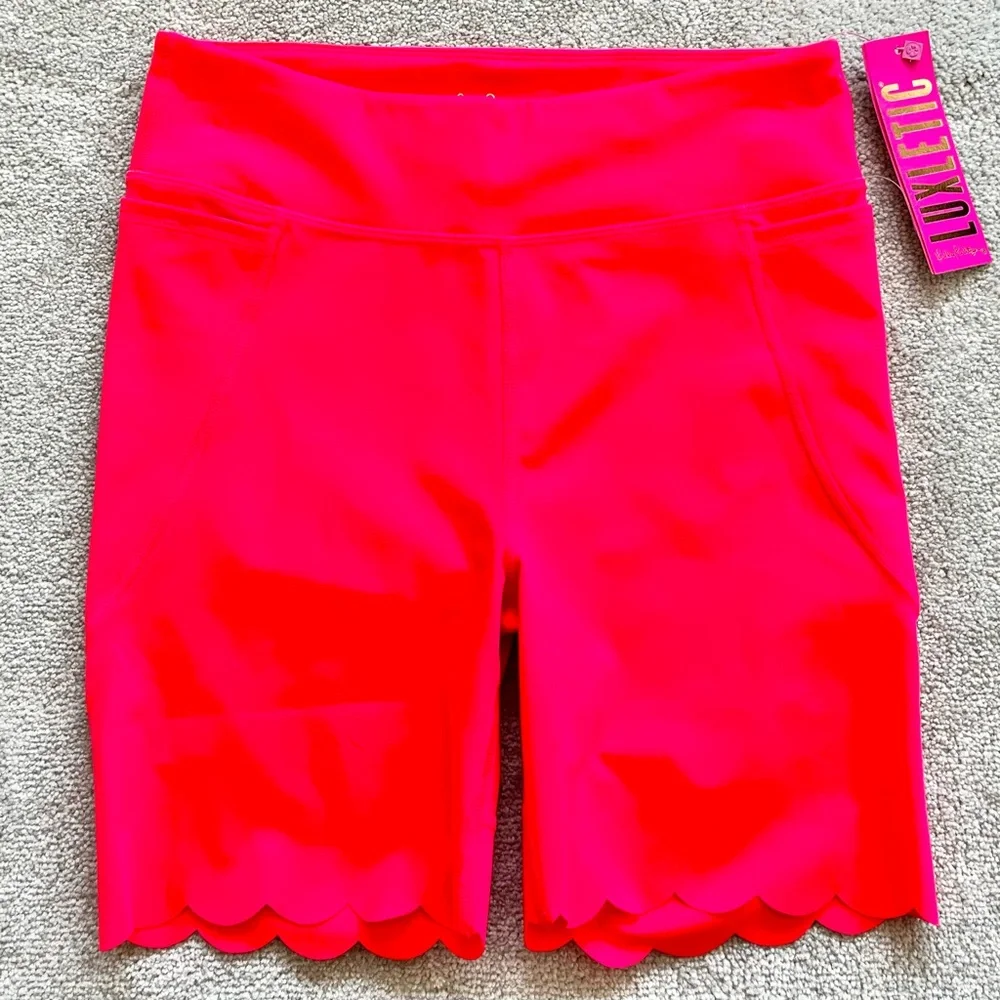 LILLY PULITZER NWT WEEKENDER HIGH RISE BIKE SHORTS SIZE MEDIUM ACTIVE SPORTY - Picture 10 of 10